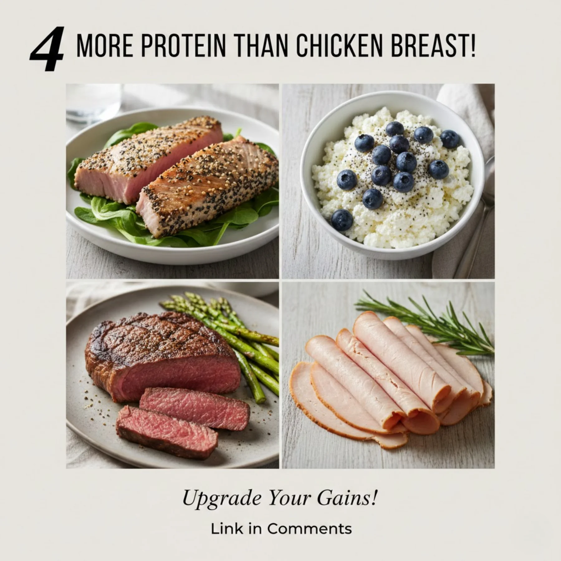 Discover nutrient-dense whole foods containing more protein per serving than chicken breast to diversify your diet and optimize muscle recovery and health.