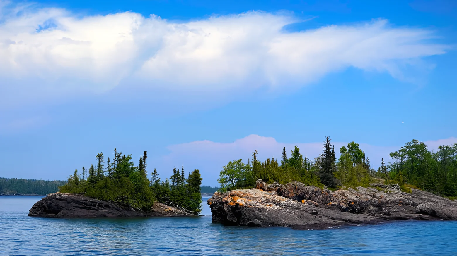 Located in the middle of Lake Superior, Isle Royale is a rugged, isolated island accessible only by boat or seaplane.
