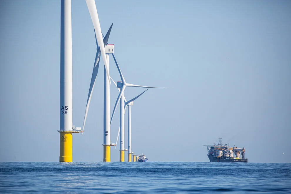 The Vineyard Wind farm in September 2024. Photo by Dan LeMaitre