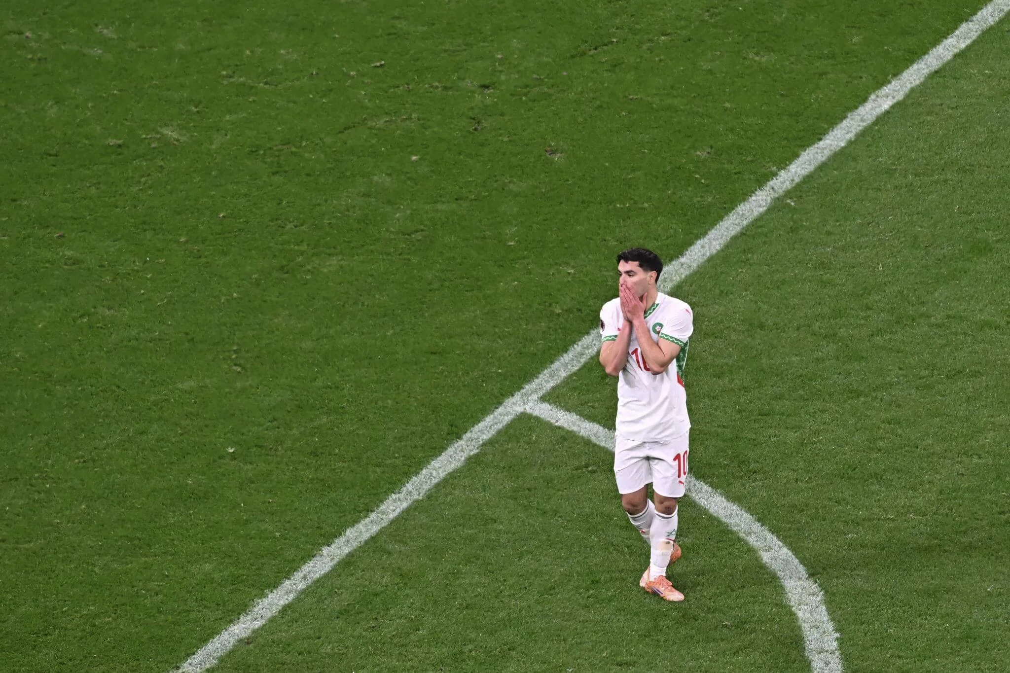 Morocco’s Diaz missed the crucial penalty on the nightPaul Ellis / AFP via Getty Images