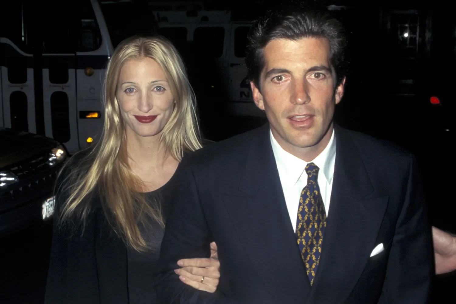 John F Kennedy Jr. and Carolyn Bessette in New York in November 1997. Ron Galella Collection via Getty
