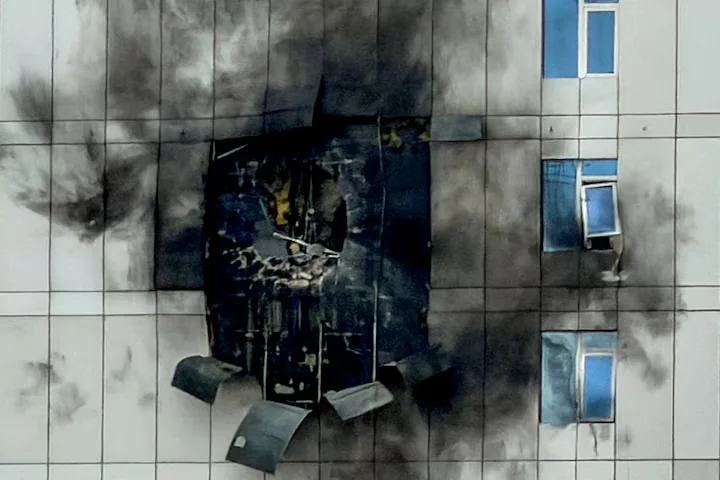 A building that was damaged by an Iranian drone attack, after Israel and the U.S. launched strikes on Iran, in Juffair, Manama, Bahrain, March 1, 2026. REUTERS/Hamad I Mohammed/File Photo Purchase Licensing Rights