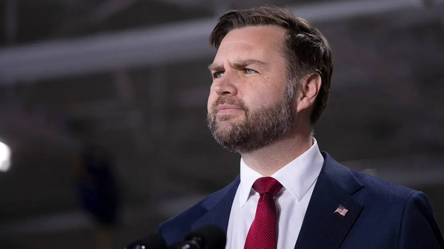 Vice President JD Vance speaks onstage at Engineering Design Services, Inc. on March 18, 2026, in Auburn Hills, Mich.  (Bill Pugliano/Getty Images)