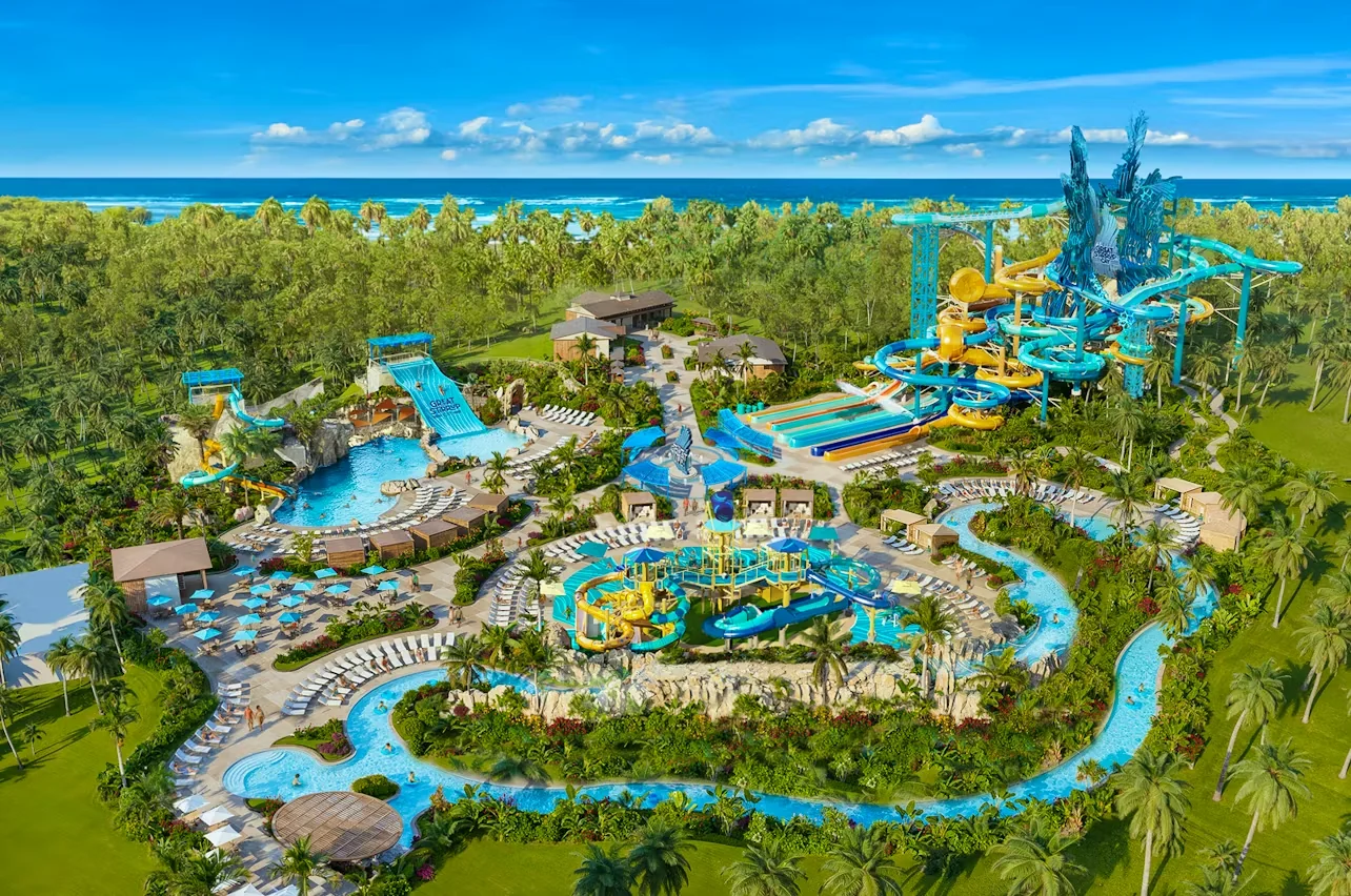 Rendering of the water park at Great Stirrup Cay (Photo: Norwegian Cruise Line)