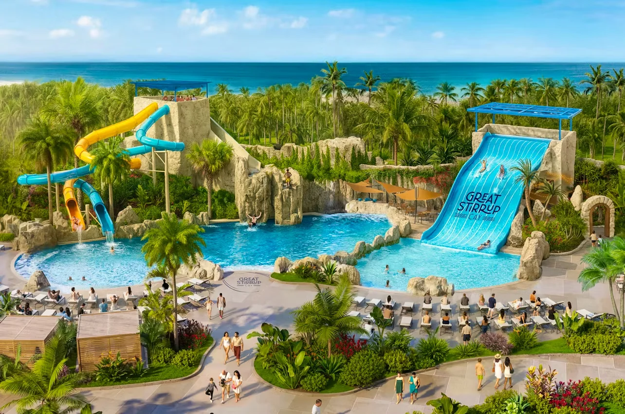 Rendering of Cliffside Cove at Great Stirrup Cay (Photo: Norwegian Cruise Line)