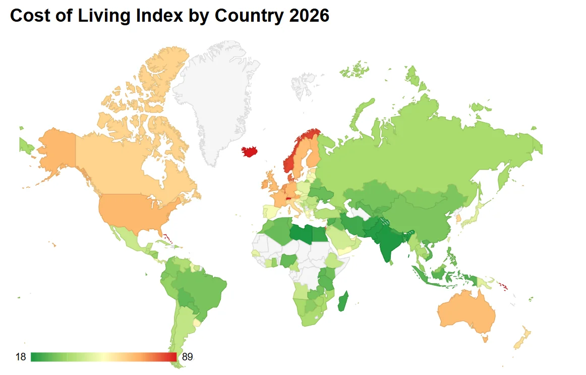 Chart: Cost of Living Index