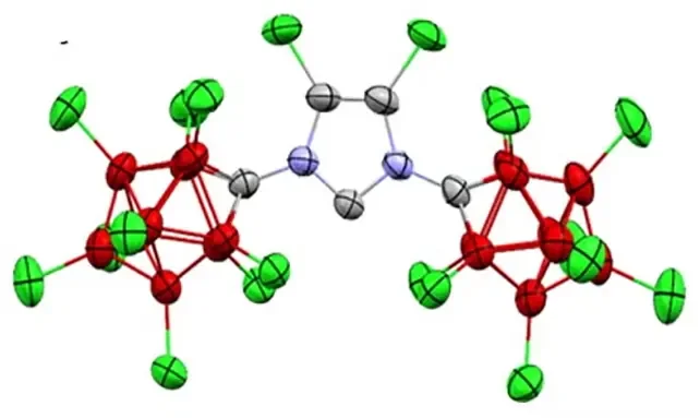 The structure of the water-stable carbene. (Lavallo Lab/UCR)