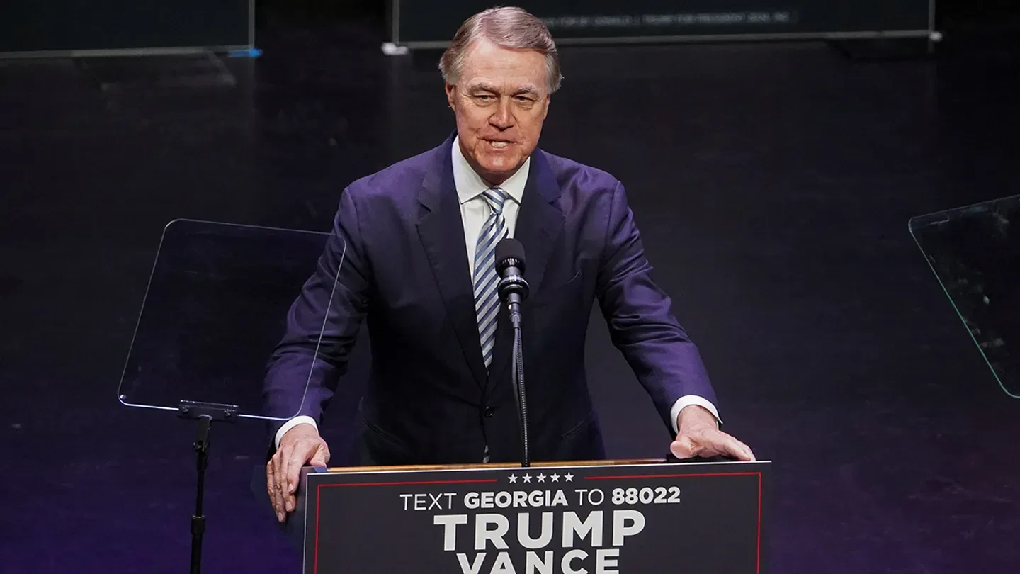 President Donald Trump is set to meet with U.S. Ambassador to China David Perdue on April 14, 2026. (Megan Varner/Reuters)