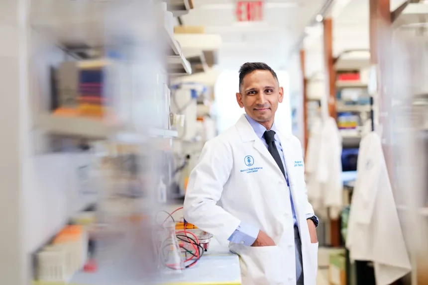 Much of Dr. Vinod Balachandran's work has focused on pancreatic tumors. Michael Prince/Memorial Sloan