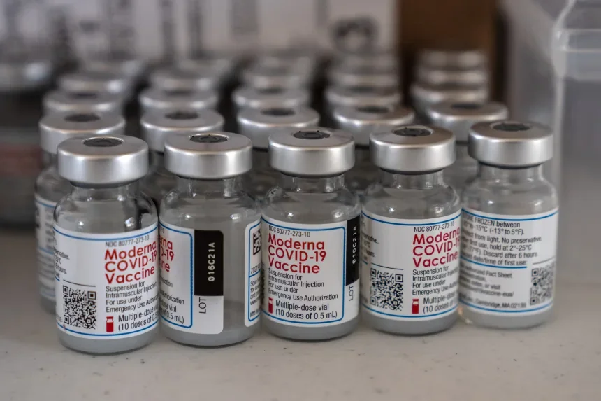 Moderna's is one of two mRNA-based Covid-19 vaccines approved in the US. Carl Court/Getty Images