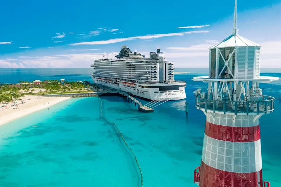 'MSC Seashore' docked at Ocean Cay MSC Marine ReserveCredit: Conrad Schutt