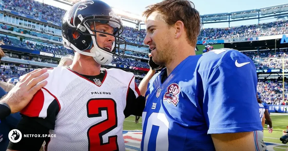 Former Giants QB Eli Manning responded to social media debates comparing his career to Matt Ryan's, highlighting the difference between stats and championships.
