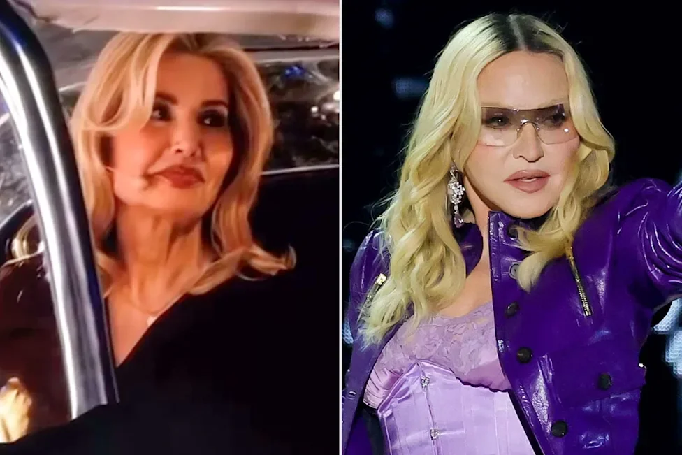 Geena Davis and Madonna on April 17, 2026<br>Credit: People/Instagram; Kevin Mazur/Getty