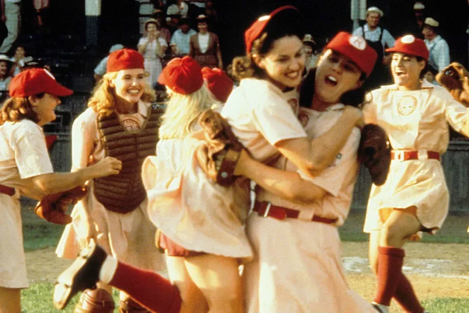 Geena Davis, Madonna, Rosie O'Donnell in "A League Of Their Own"<br>Credit: Moviestore/Shutterstock