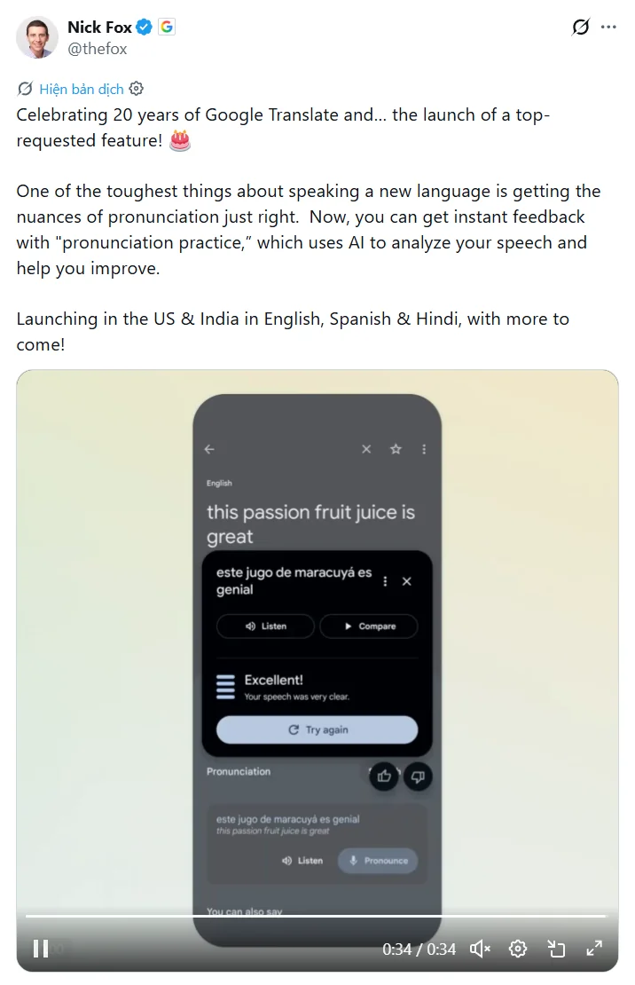 Celebrating 20 years of Google Translate and… the launch of a top-requested feature!
