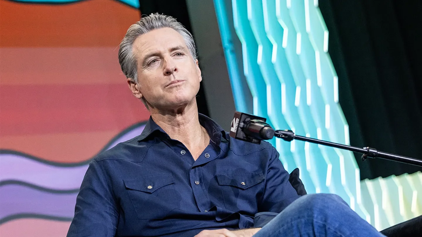 Gov. Gavin Newsom speaks on stage during "Networth And Chill With Guest Governor Gavin Newsom" at the 2026 SXSW Conference and Festival at the Hilton Austin in Austin, Texas, on March 15, 2026. (Gary Miller/FilmMagic)
